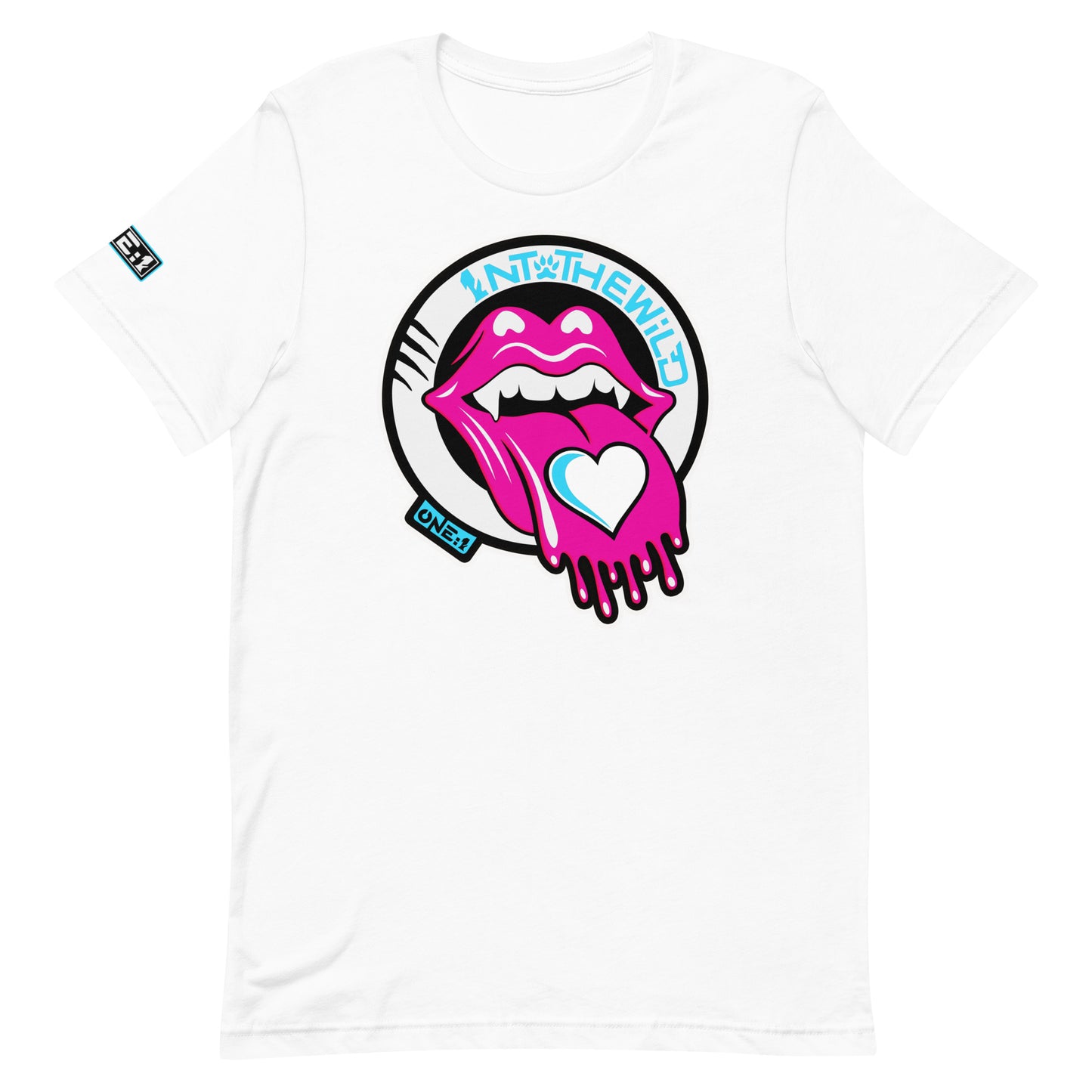 Vampy Love pink & blue tee