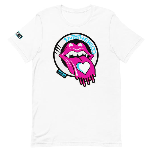 Vampy Love pink & blue tee