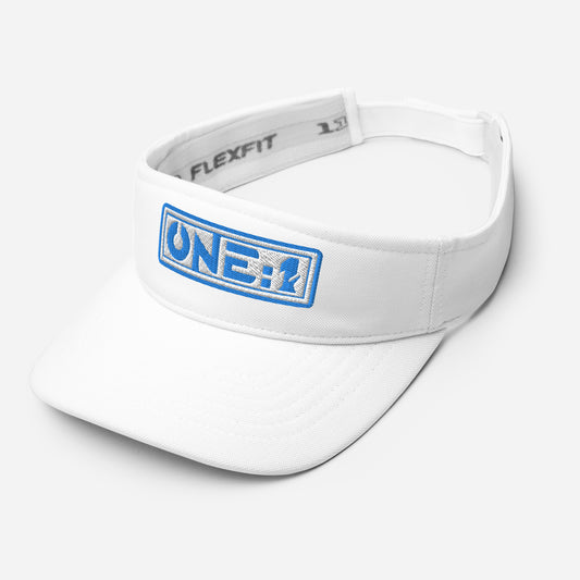 One:1 blue visor